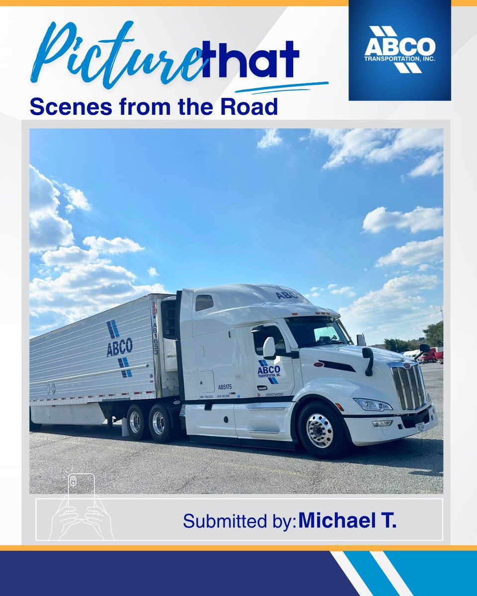 Truckers take pride in their rides — and it shows. How do you make your truck your own?

📧 ABCO drivers, send your pic to socialmedia@driveabco.com and don’t forget to include picture location, your tractor number and driver code in the email.