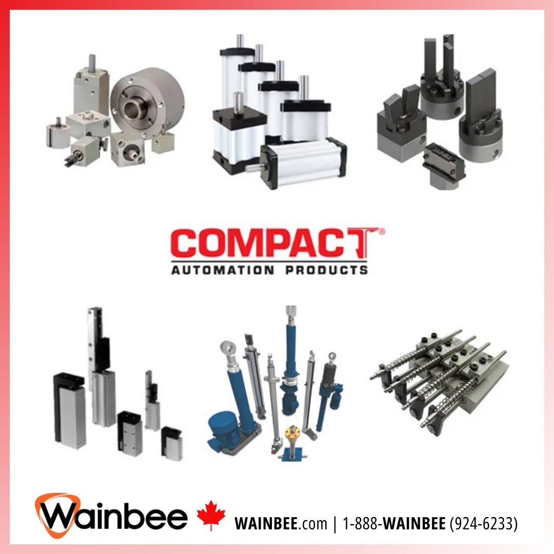WainbeeLimited's tweet image. Big power, small package. @ITTCompact delivers space-saving, powerful actuation solutions - air &amp;amp; hydraulic cylinders, plus linear &amp;amp; rotary actuators. Discover Compact Power! 🍁 1-888-WAINBEE | WAINBEE.com #CompactAutomation #IndustrialAutomation #Wainbee #Canada