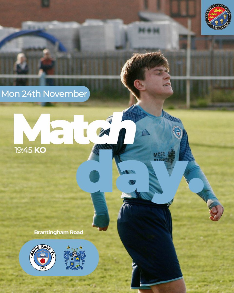 MATCHDAY | Maine Road vs Bury FC

Cup night under the lights at Brantingham Road as we host Bury FC in the Manchester Premier Cup 🔵⚪

🕢 7:45PM KO
📍 Brantingham Road
🎟 Adults £6 | Concessions £3
🐾 Dogs welcome
💳 Card payments accepted

Up the Road.
#MaineRoad #MatchDay