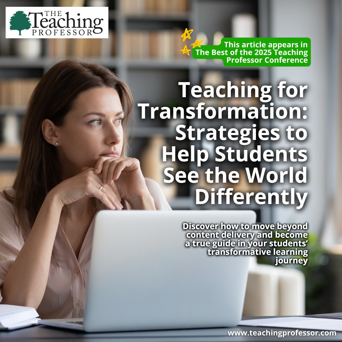 teachprof's tweet image. In “Teaching for Transformation: Strategies to Help Students See the World Differently,” learn how to move beyond content delivery and intentionally guide students through powerful learning experiences that reshape how they think, act, and become. 

👇
teachingprofessor.com/topics/teachin…