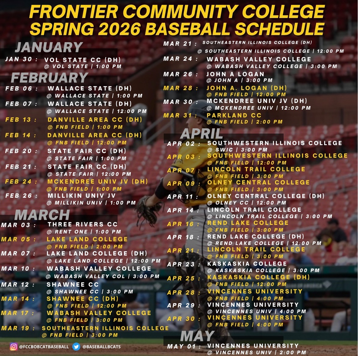 FCC Bobcat Baseball tweet media