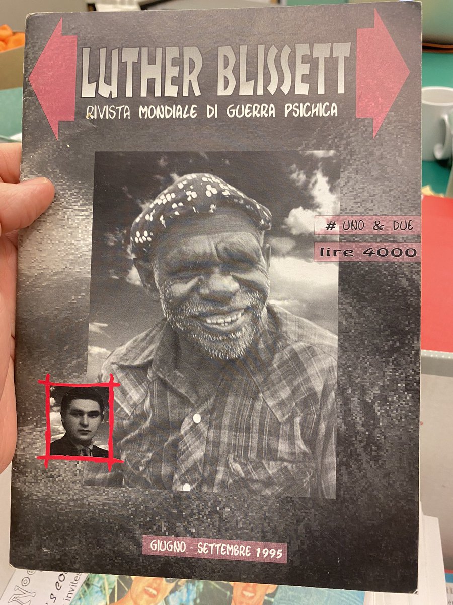 sethnotes's tweet image. Archival gold - Luther Blissett journal - @maydayrooms