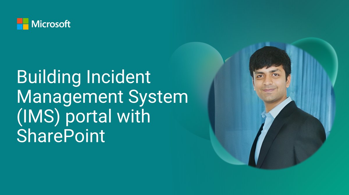 Microsoft365Dev's tweet image. 💡 Build an incident management system on #SharePoint

Let @sanganikunj show you flexible sections; list forms for fast logging; a Copilot Studio bot with SSO to create and search tickets; and Power BI analytics.

📺 Watch now → msft.it/6019tnaoS

#Microsoft365 #SPFx