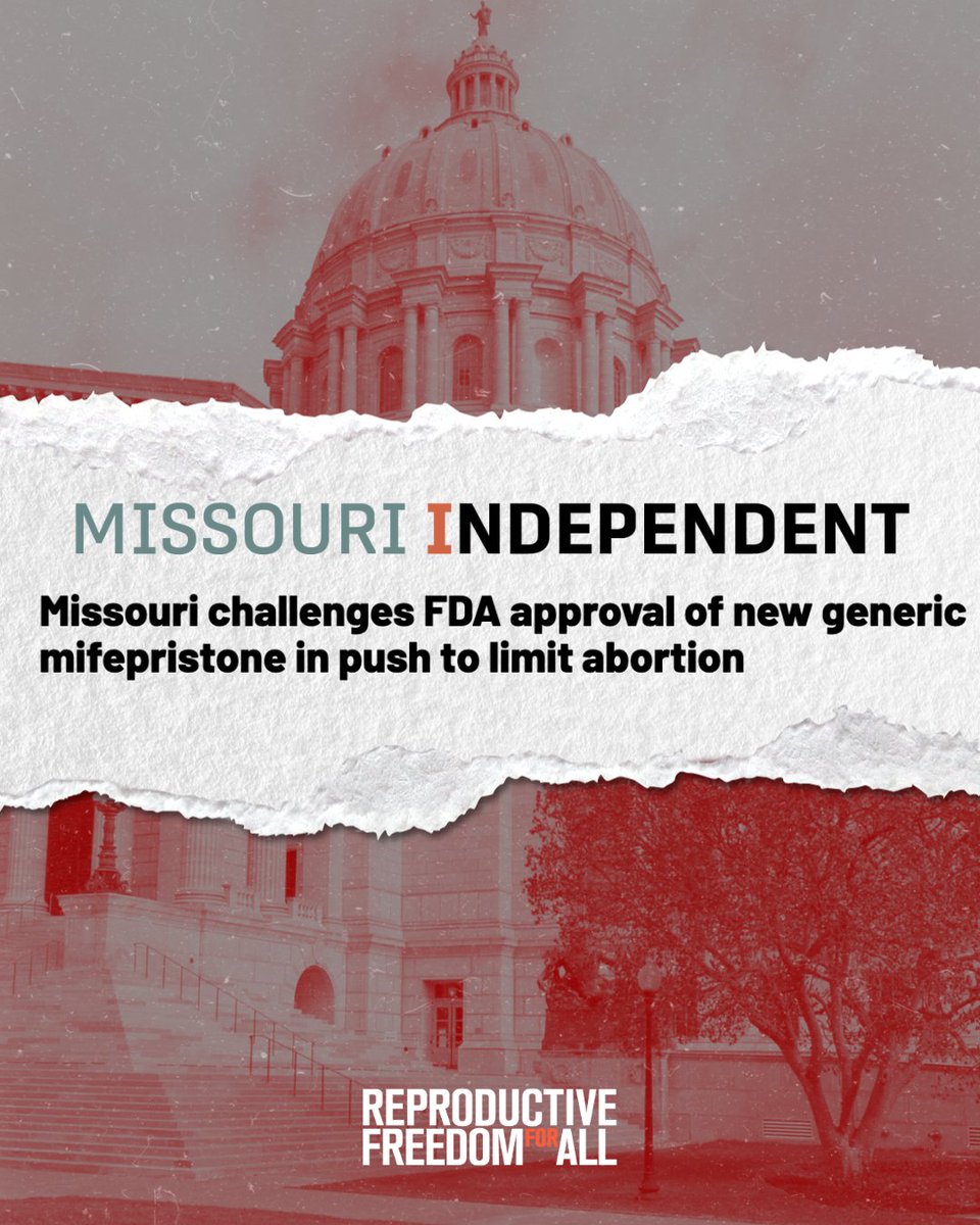 reproforall's tweet image. The MO Attorney General, joined by attorneys general from KS and ID, announced that she is expanding these states’ efforts to ban abortion medication. These dangerous lawsuits are nothing more than efforts to suppress reproductive freedom and ban abortion nationwide.