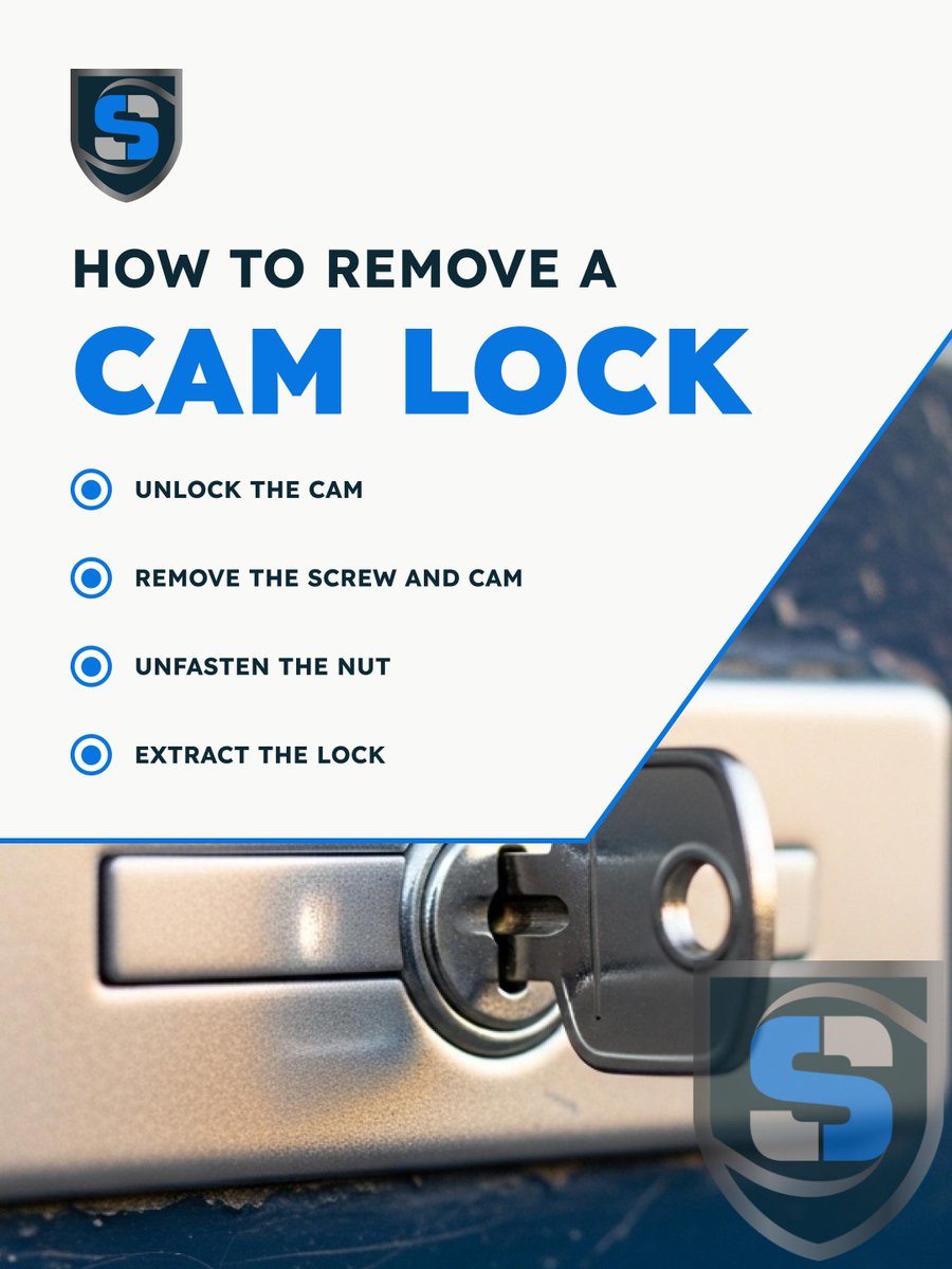 SureLockKey's tweet image. Remove a cam lock: Unlock, remove screw/cam, unfasten nut, extract lock. Need high-security solutions for your business? Call Sure Lock &amp;amp; Key!

Call us (855) 909 - 4011
Sure Lock &amp;amp; Key 💙
surelockkey.com/blog/how-to-re…

#DIY #CommercialSecurity #OfficeSecurity #Locksmith #BusinessOwner