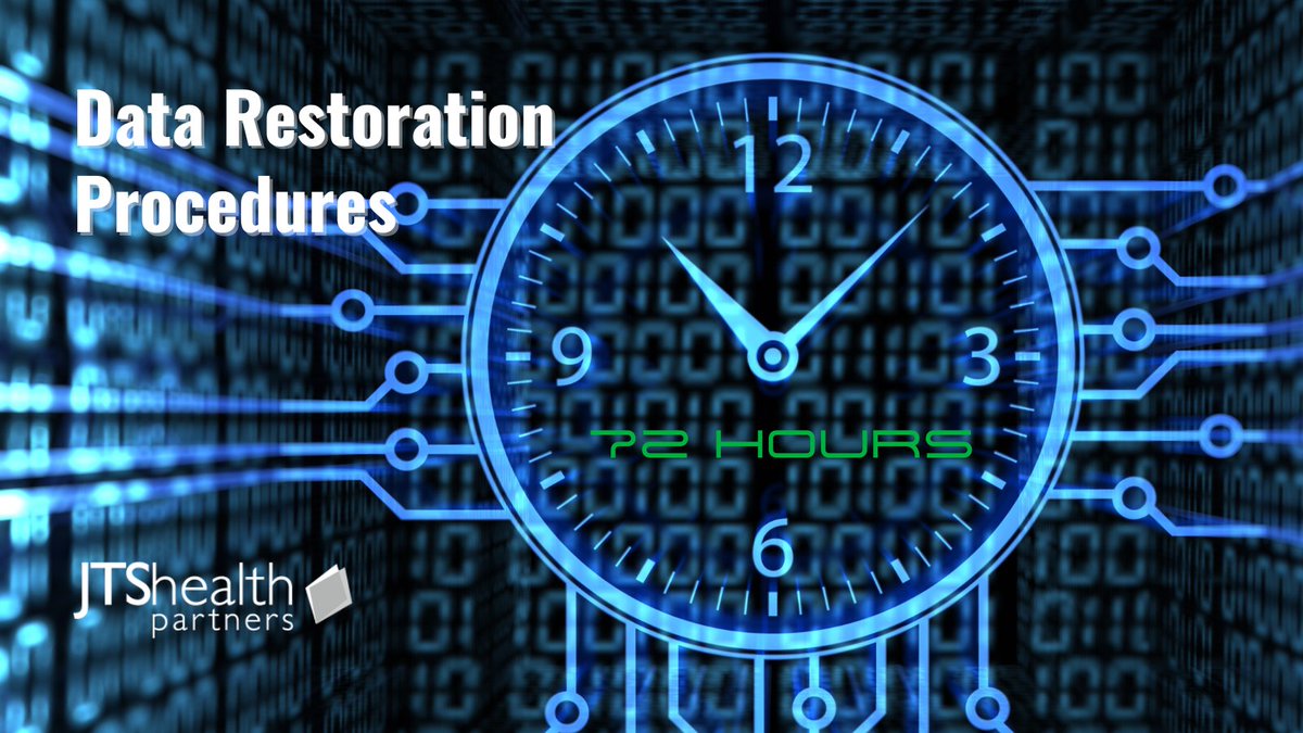 JTSHealthP's tweet image. HHS has proposed updates to the #HIPAA Security Rule that would require healthcare organizations to implement procedures for restoring critical data within 72 hours of a disruption.  Organizations should start preparing now to meet these potential requirements. #Compliance