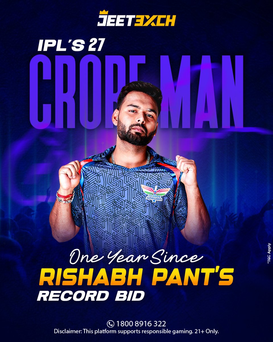 jeetexch's tweet image. ₹27 crore and a place in IPL history.
Rishabh Pant—worth every headline.

Click the link in the bio!
+91 9372 277 362
1800 8916 322

#JeetExch #MostExpensivePlayer #IPLRecords #CricketMoments #cricket #cricketworld #cricketworldcup #cricketleague #t20 #t20worldcup #odi
