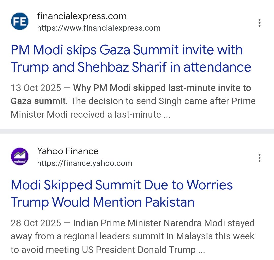 TittyVinoo's tweet image. Think U R not reading the newspaper &amp;amp; following only wapp University😂

👉#Modiji skipped the Summit on Gazza in Egypt

👉Modiji skipped the ASEAN summit in Singapore

👉Modiji attended G20 summit which Trump boycotted😂

Media says Modi is avoiding Trump

x.com/maveinlux/stat…