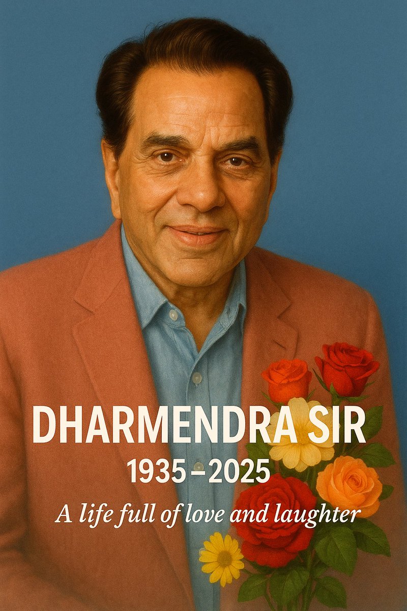 manojnikhil4's tweet image. End of an era… Thank you Dharmendra Sir for a lifetime of cinema &amp;amp; kindness🙏🙏🙏