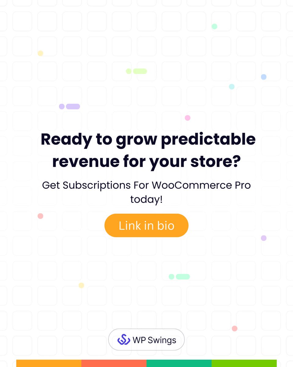 wpswings's tweet image. Turn one-time buyers into loyal customers with Subscriptions for WooCommerce Pro!

✔️ Flexible weekly/monthly/custom plans
✔️ Automated recurring payments
✔️ Free trials &amp;amp; signup fees
✔️ Easy customer subscription management

Grow predictable recurring revenue today! 🚀