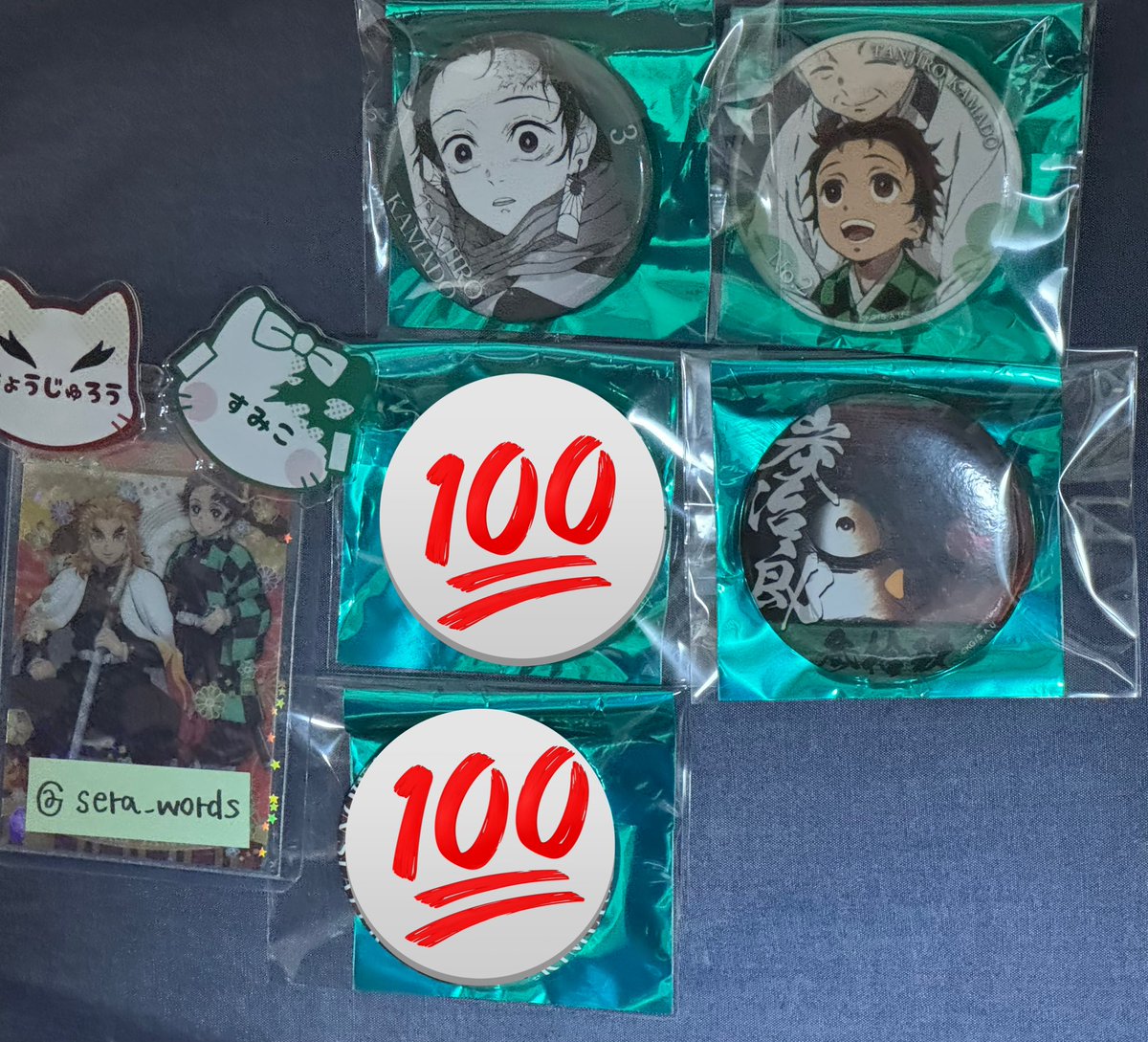 鬼滅の刃 隊士百景 竈門炭治郎 エモーショナル缶バッジ 未開封