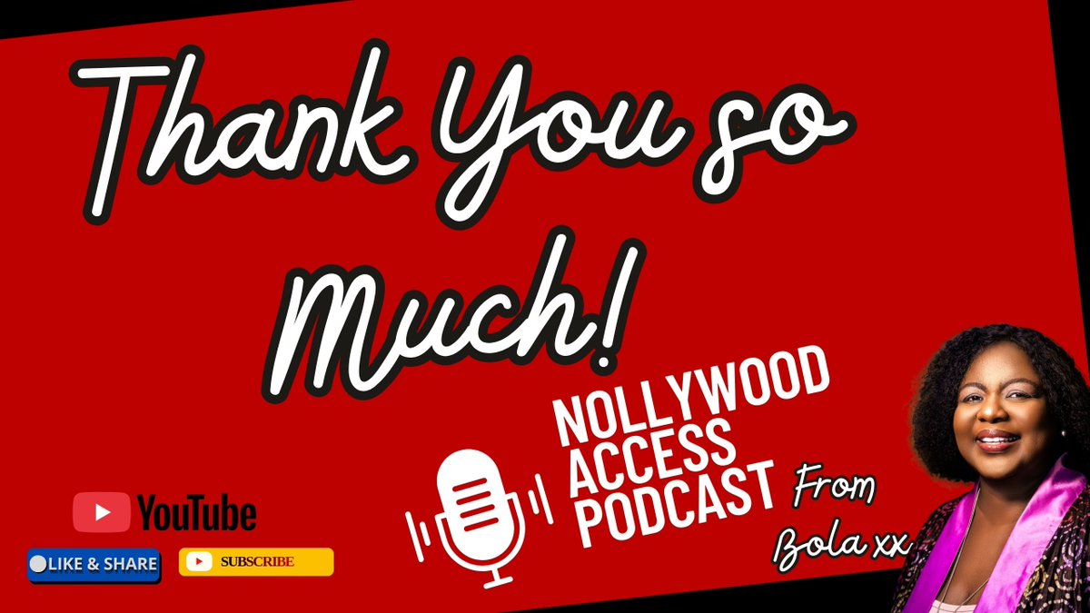 A massive thank you to every one who called, texted, encouraged me and most of all WATCHED my podcast over the weekend. If you havent yet watched click here youtu.be/92GVGR39abk?si… 
The Nollywood Access Podcast keeps moving. Guess who we have next on the Hot Seat? 📷