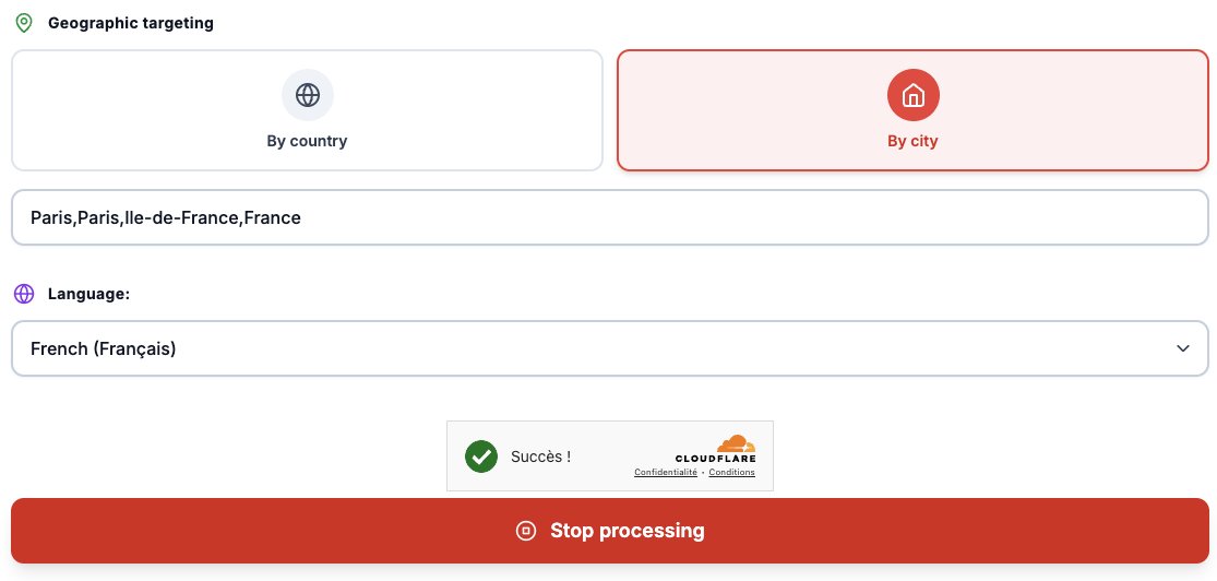 Très jolie la refonte de <a href="/seoheroninja/">seo-hero.ninja</a> 
Par contre, j'ai des difficultés si je mets une ville, ça semble mouliné sans fin. 
Et merci pour la mise à dispo gratuite !