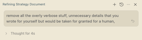 令人難以置信的是，這個簡單的提示在去除人工智慧內容中的冗餘方面竟然如此有效。