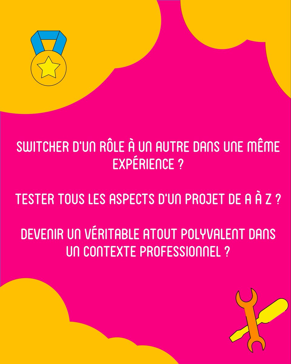 CourseEnCours's tweet image. ⚠️ Spoiler : La #CourseEnCours ce n’est pas simplement fabriquer un bolide.

C’est une opportunité en or pour développer un skill important : la polyvalence ! 

En développant sa capacité d’être multi-casquette, on en apprend sur le monde professionnel.