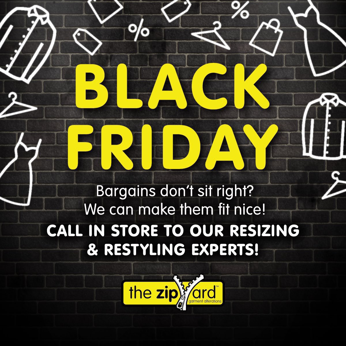 Women return up to 60% of clothes bought online! 

If your #BlackFriday bargain doesn't fit we can sort it out, without the hassle of sending it back!

#onlineshopping #cybermonday #alterations #weloveeveryBODY #lookgreatfeelfantastic