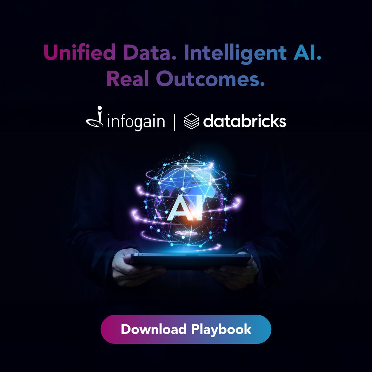 Infogain's tweet image. Realize the transformative power of AI-powered Databricks solutions, now! Grab this playbook for details: lnkd.in/gwtQrSAD

Create a unified, high-performance data ecosystem with our expert team to stay competitive!

#DatabricksPartner #AIPoweredSolutions #AIEcosystem