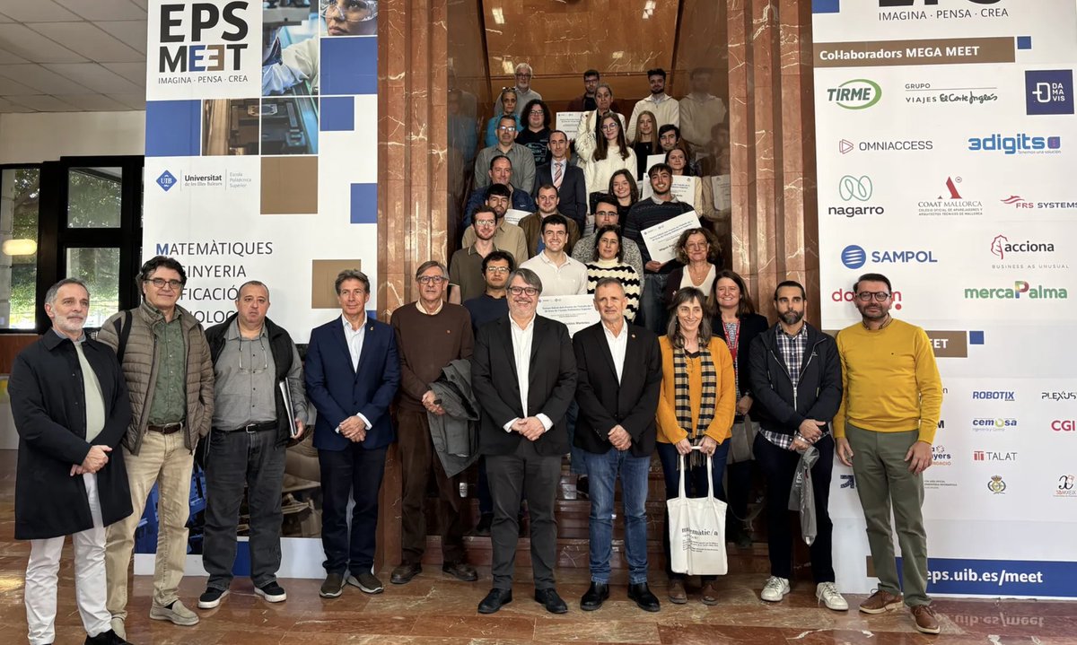 COAATMCA's tweet image. 📌 L' @epsuib ha lliurat avui els premis als millors treballs de fi de grau del curs 2024-25 en un acte en el que ha participat el president del COAAT Mallorca, Luis Alfonso de León. 👉🏻 bit.ly/4rfSzFK