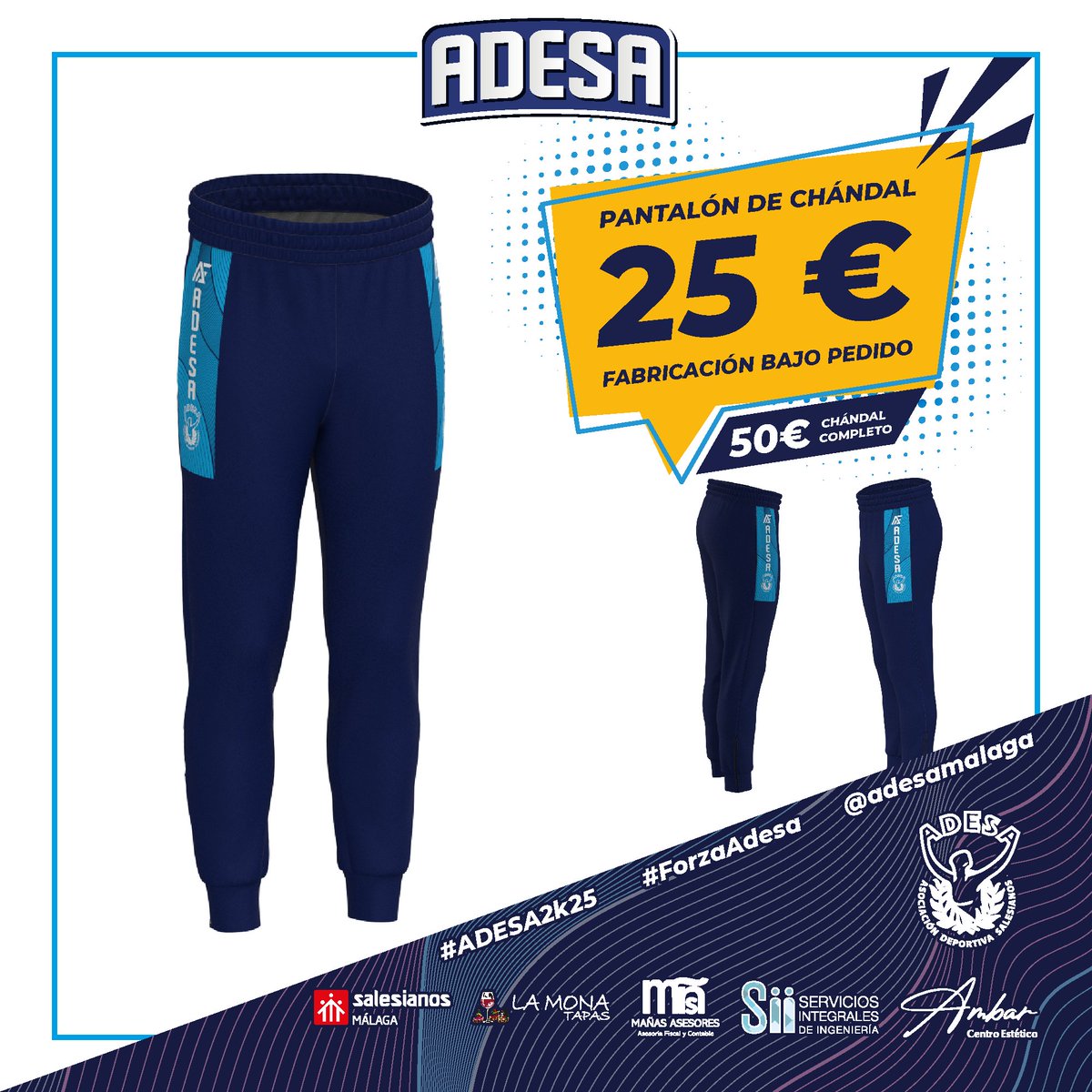 💙Nuevas prendas disponibles para pedir en nuestra web. Perfectas para la entrada del frío y las compras típicas de estas fechas.💙

👕 Puedes pedir muestras de las tallas en nuestra sede. 👕

📝 adesamalaga.com/noticias/reali… 📝

#ADESA2k25 #ForzaAdesa #ProtagonistasDeLaHistoria