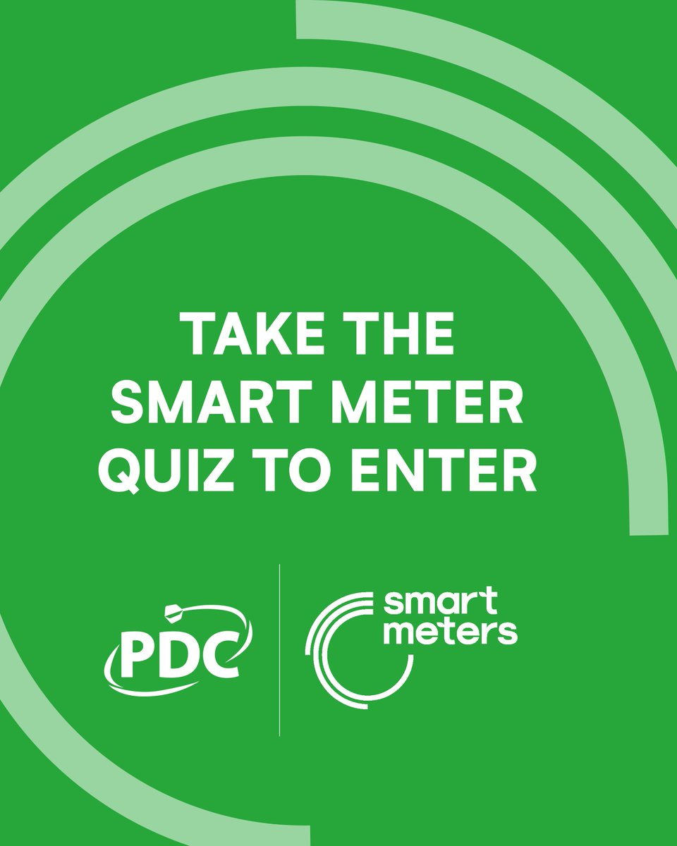 OfficialPDC's tweet image. Want to score big at the World Darts Championship? 🎯
 
Test your smart meter knowledge and you could be in the running to win tickets to the ultimate darts showdown! 🏆✨
 
⚡️ Complete the smart meter quiz to enter 🏹 #SmartEnergyGB #Darts #SmartMeterChallenge #WinTickets