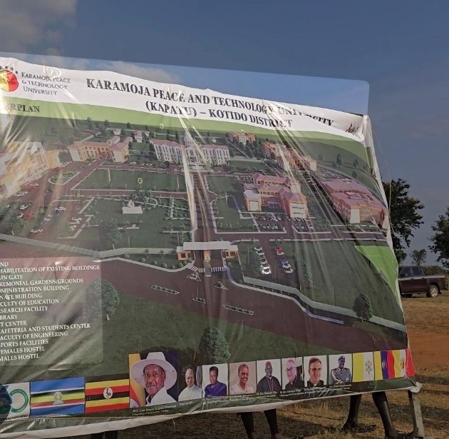 RoseAchana's tweet image. Construction has begun on the Karamoja Peace and Technology University (KAPATU), a multi-billion shilling initiative aimed at transforming the conflict-affected sub-region. The project, launched on Nov. 23, 2025, in Kotido, received a major boost with a UGX 180 billion commitment