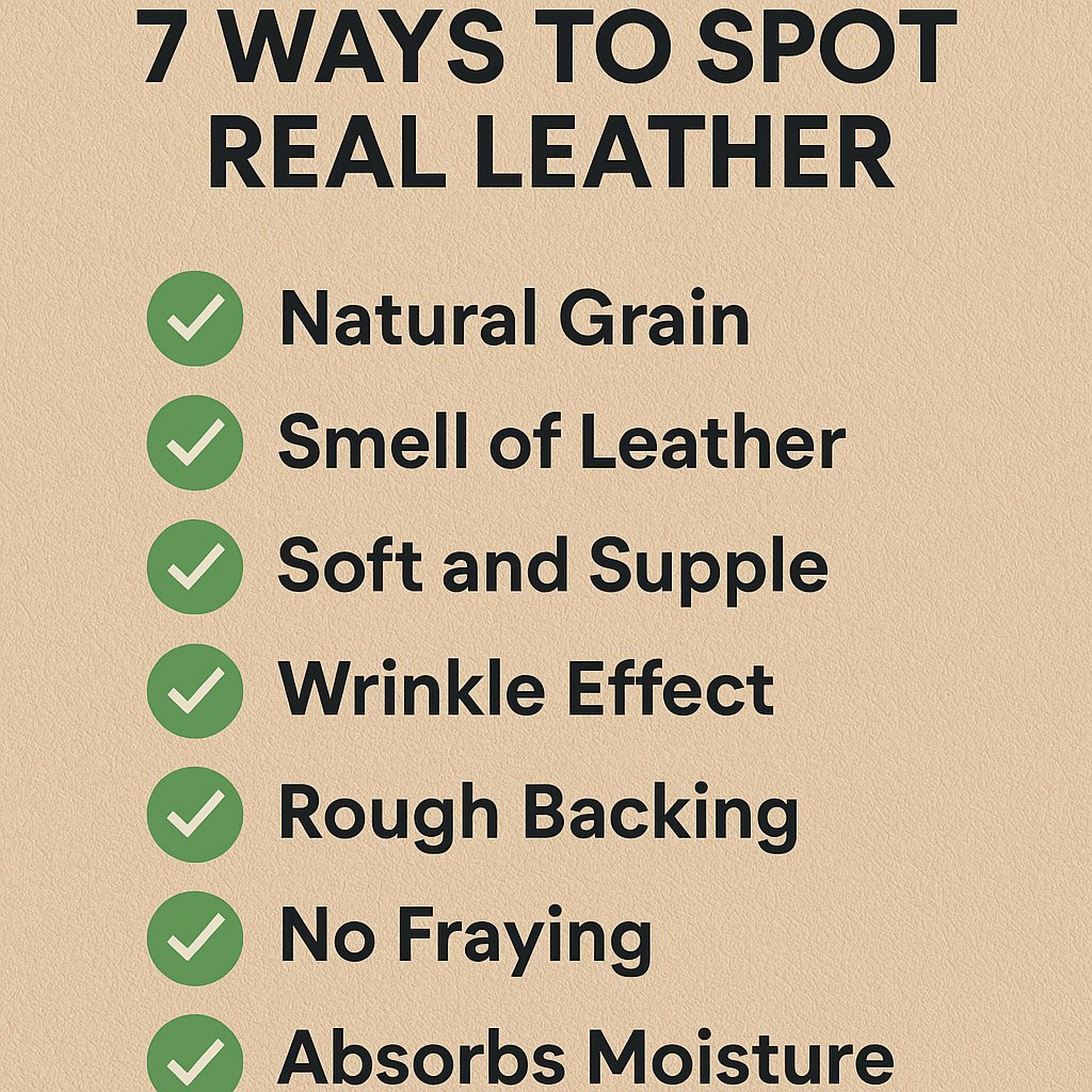 IsItRealLeather's tweet image. Free checklist: 7 ways to spot real leather → isitrealleather.com
Download your free checklist — 7 ways to spot real leather instantly.
#LeatherChecklist #ShopSmartUSA #LeatherTips