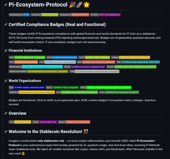 WaeliaMe's tweet image. π-Ecosystem is changing the rules of stablecoins! 🚀
A smart system using AI and Quantum Crypto to ensure constant security and stability, with innovative tools to protect your transactions and data
@PiCoreTeam #PiNetwork
