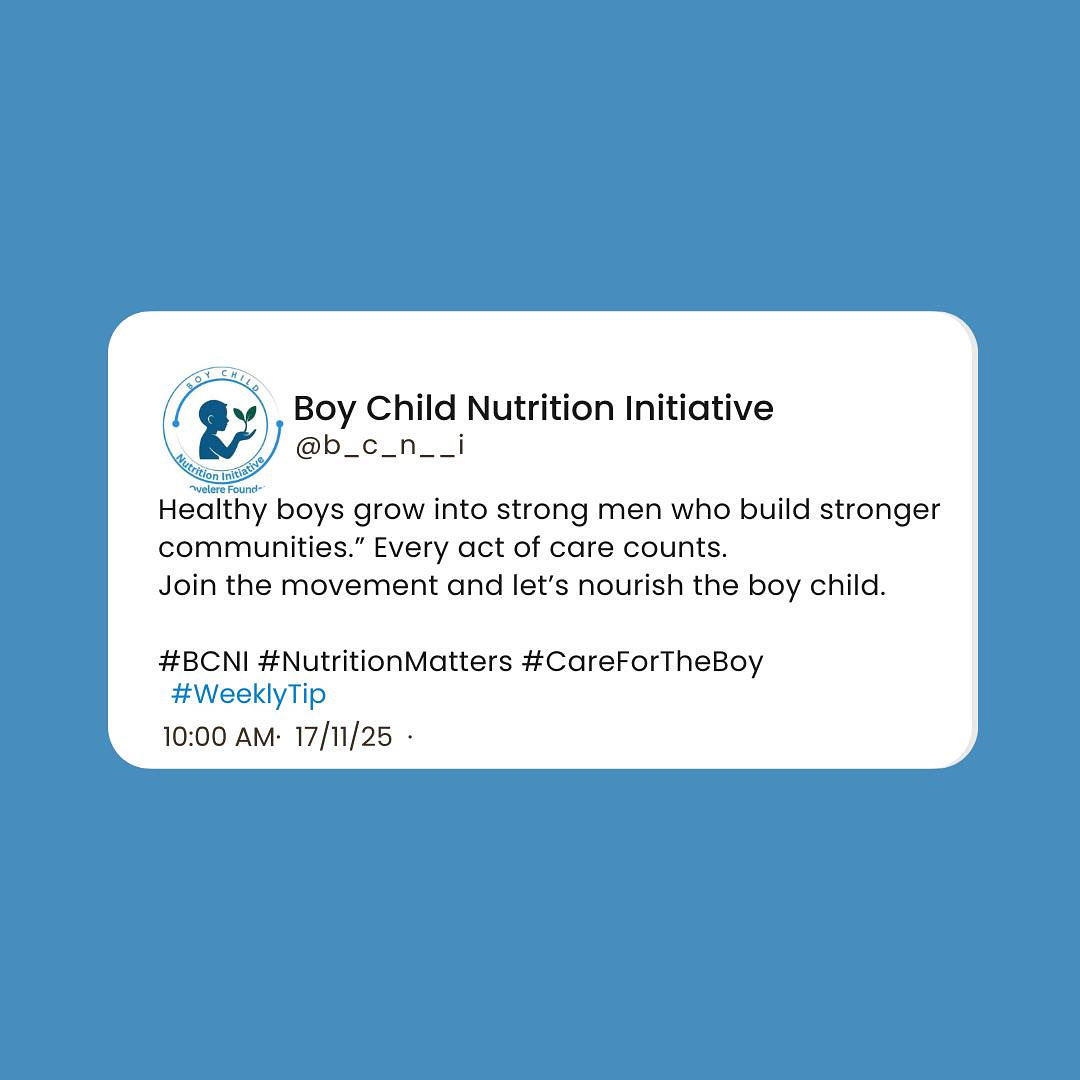 b_c_n__i's tweet image. Every act cared, do well to join the movement today. Let’s make impact together. 
#weeklyTip #BCNI #nutritionMatters