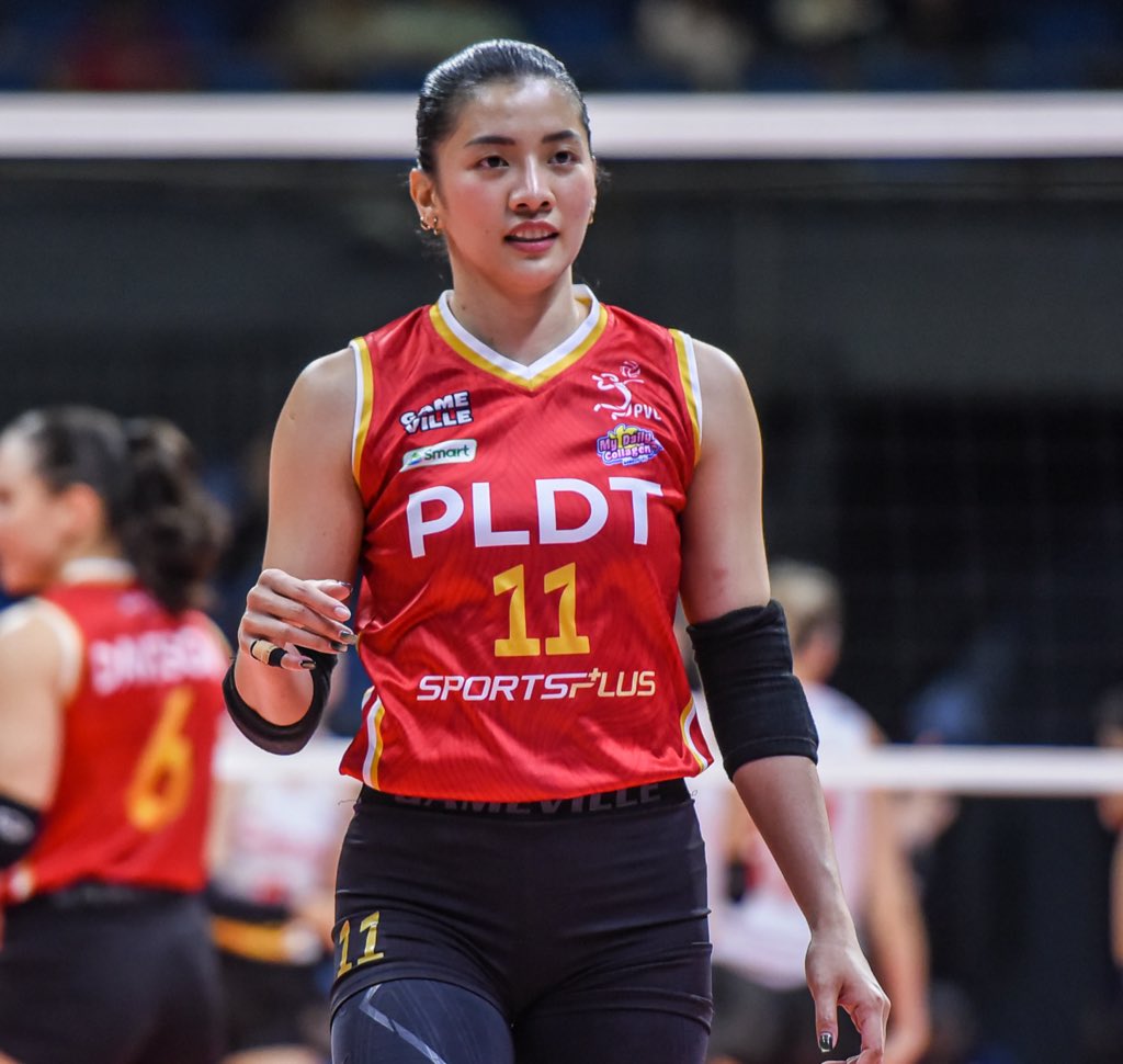 tj_canino's tweet image. MAJOY BARON (5) AND KIANNA DY (3) DELIVERED 8 OF ☎️PLDT’S 13 TOTAL BLOCKS IN TODAY’S MATCH. ❤️‍🔥

NA PARA BANG SIERRA MADRE SILANG DALAWA SA NET DEFENSE? CHZ 😆