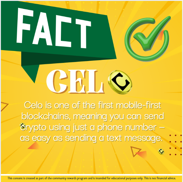 patortie's tweet photo. Celo is designed for mobile users first — meaning you can send crypto using only a phone number. 📱✨

@pdaxph https://t.co/1r2wDrv33o