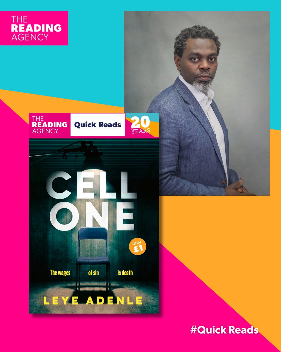 Excited to announce I’m authoring one of the <a href="/readingagency/">The Reading Agency</a>’s #QuickReads 2026!
Cell One is a fast-paced thriller about a cop in Lagos racing against time to solve a high-profile kidnapping. Out April 2026!
Find out more: bit.ly/4nWwTeP