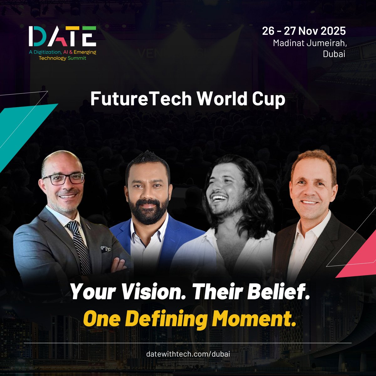 TresconEVENTS's tweet image. Your Vision. Their Belief. One Defining Moment. 

The world doesn’t change itself. Founders do.

Submit your pitch: hubs.li/Q03VCdp00

#Startups #VentureCapital #Pitch #Dubai