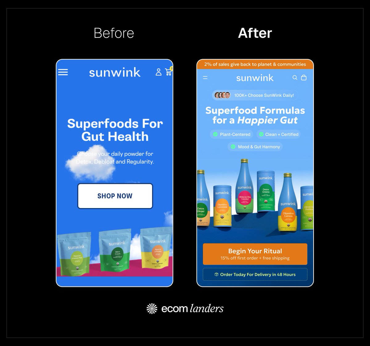 1ajaay's tweet image. Before &amp;amp; After for Sunwink.