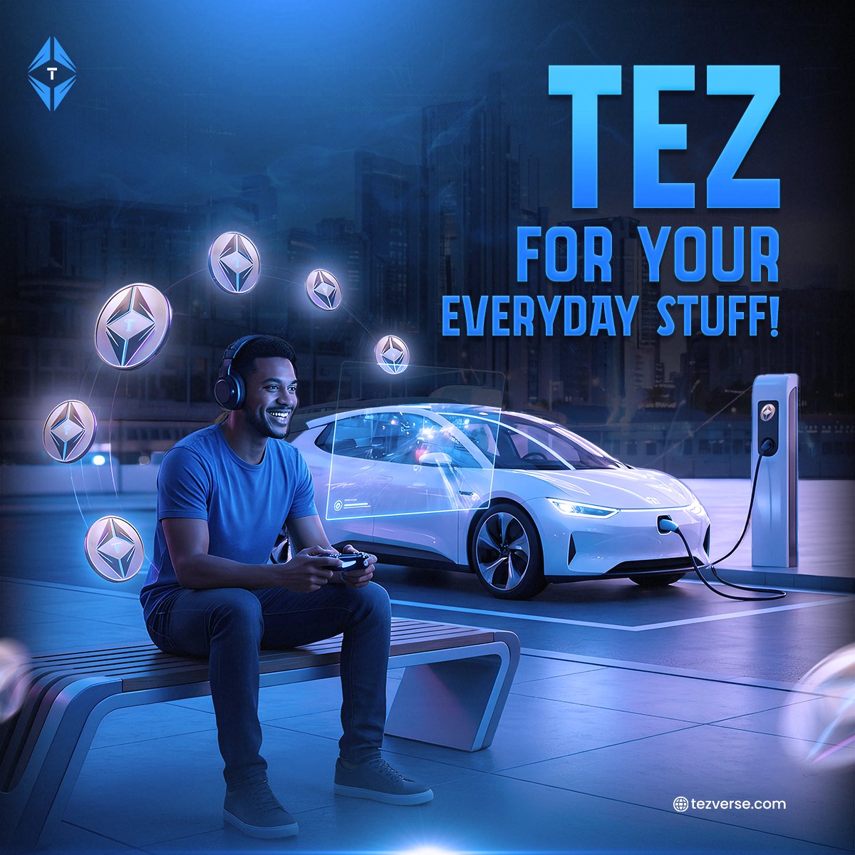 teslaxtesl62668's tweet image. Earn TEZ in-game. Use it in stores, EV stations, and more.
This is the TEZ lifestyle.
tezverse.com 

#Tezverse #TEZ #GameFiEcosystem