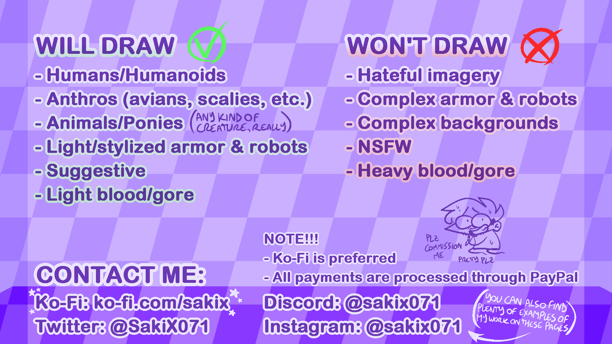 Just reopened my art comms! Limited slots :]