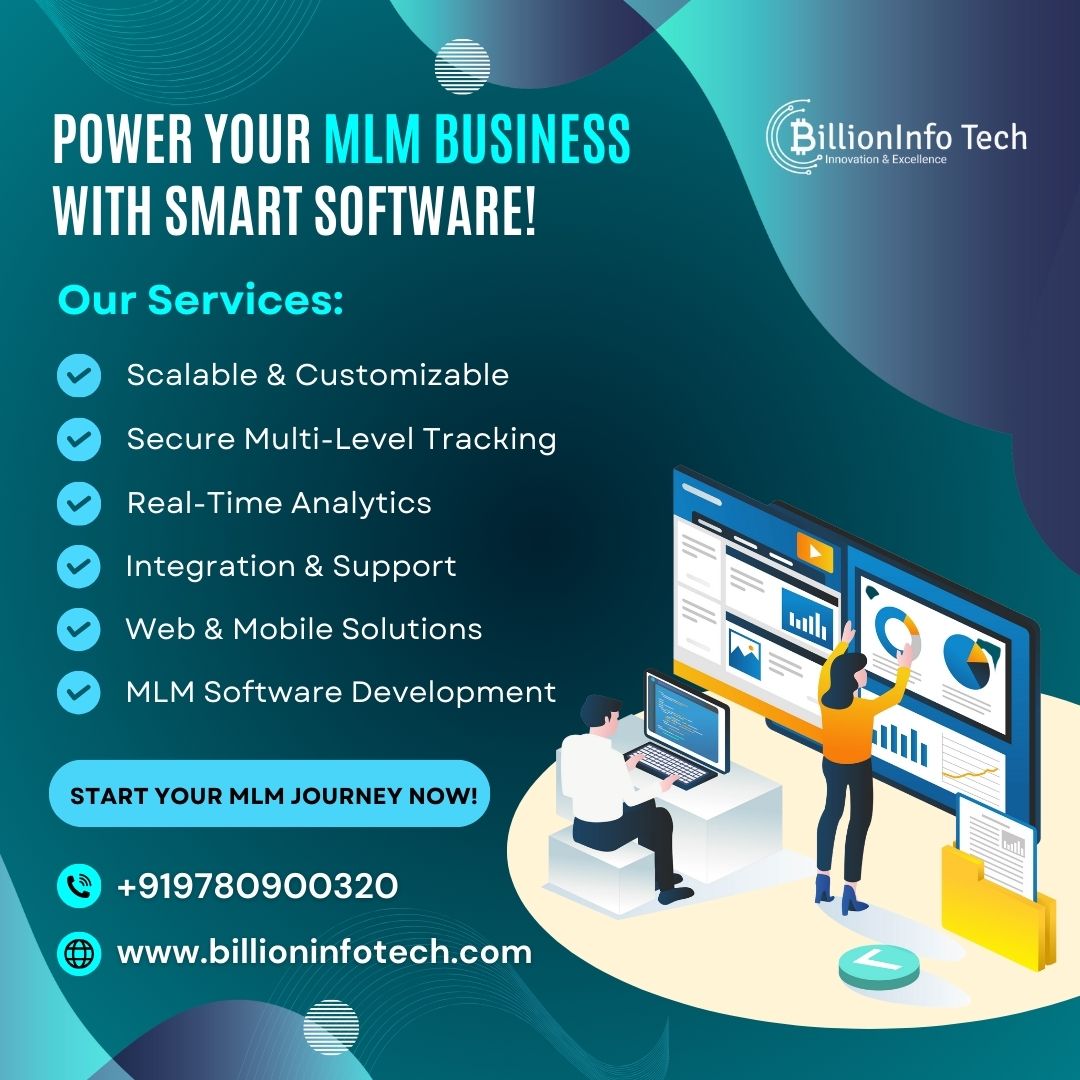 billioninfotech's tweet image. Start your MLM journey with powerful, secure, and scalable tech! 🚀
At #BillionInfoTech, we build next-gen #MLM platforms tailored for growth.

🌐 billioninfotech.com

Services we offer:
• Integration &amp;amp; Support
• Web &amp;amp; Mobile Solutions
• Custom MLM Software

#MLMSoftware