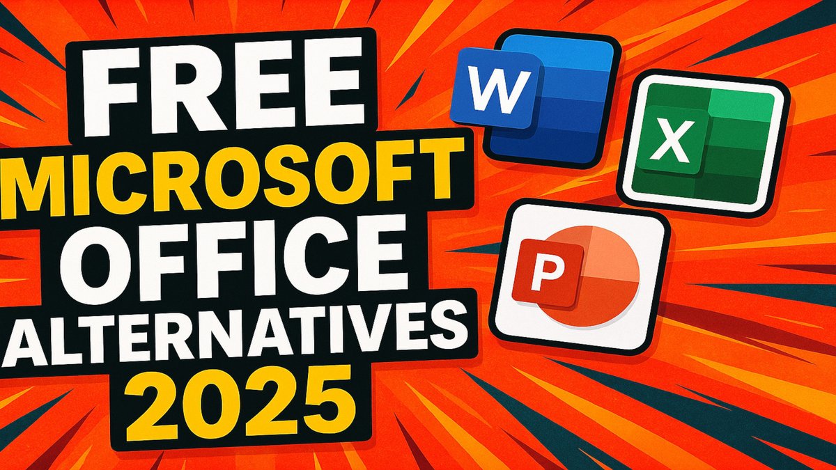 BrettInTech's tweet image. Top 5 Best FREE ALTERNATIVES to MICROSOFT OFFICE (2025)
Watch Here: youtu.be/HSwY9jvanPM