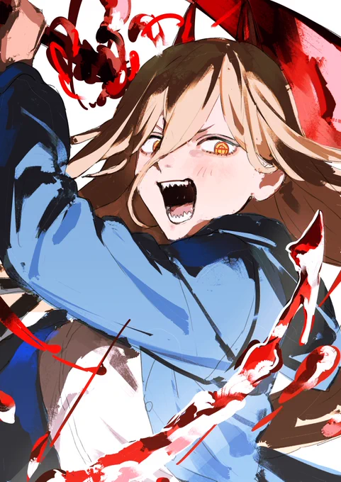 今日のワンドロ289 チェンソーマンのパワーです