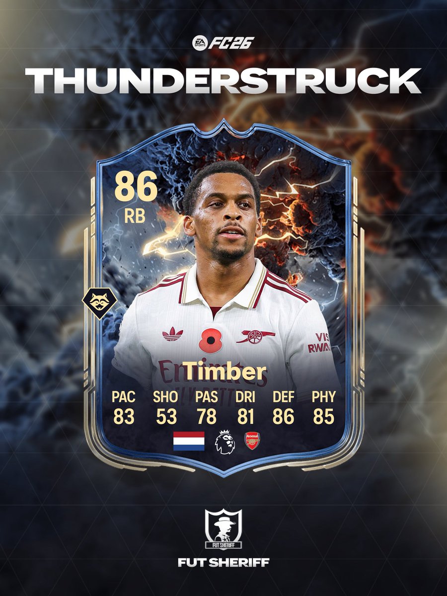 🚨THUNDERSTRUCK PLAYERS COMING SOON:

• 🇭🇹 Dumornay
• 🇳🇱 Timber

Stats are prediction 👀 #FC26