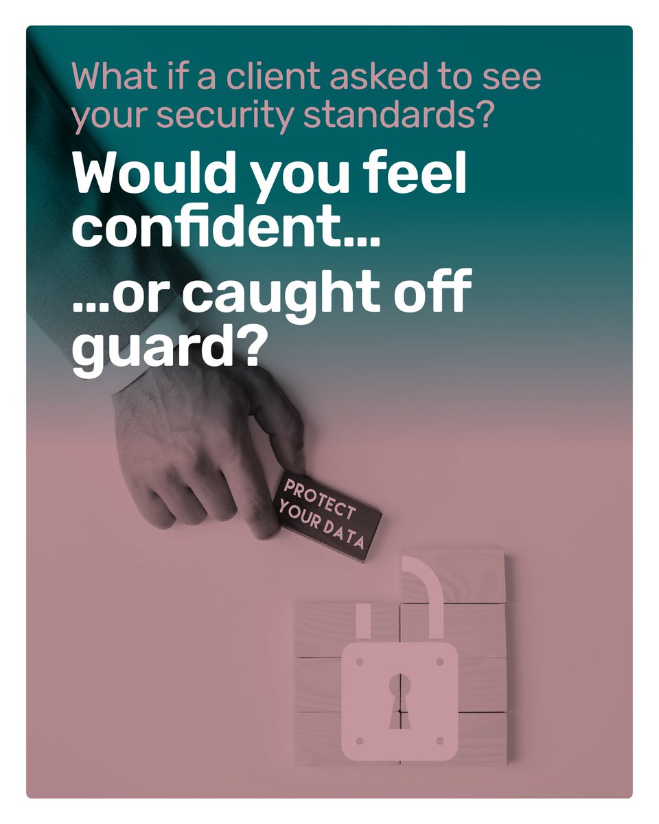 CyberShiftTech's tweet image. What if a client asked to see your security standards, right now?

Would you feel confident or caught off guard?

Clients don’t just buy on price. They want to know their data is safe. 

If you can’t prove it, you could lose the deal.

Here’s how to get prepared…