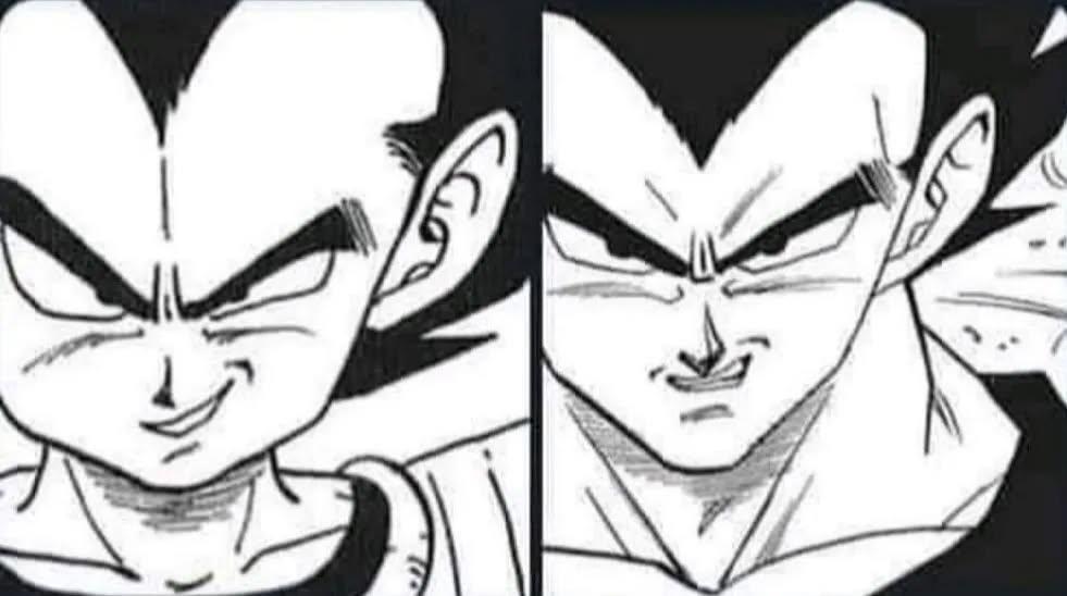 Vegeta's neck has the most craziest Glow up