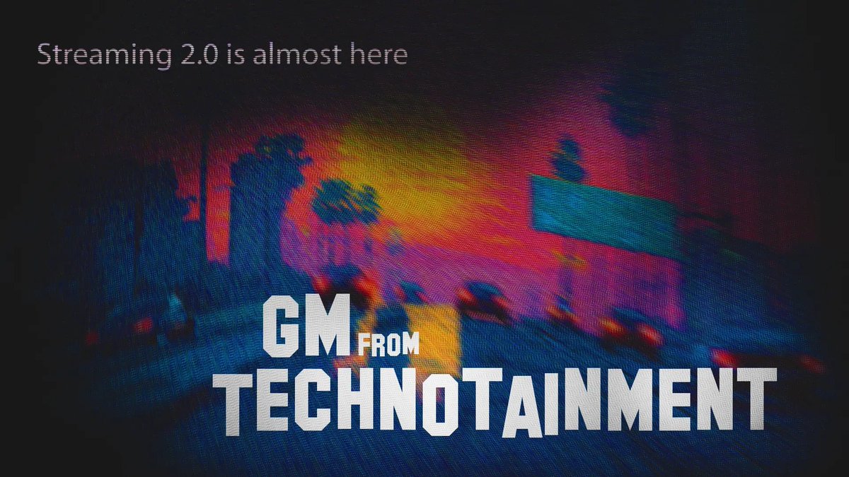 _technotainment's tweet image. GM ☕ 

Streaming 2.0 is loading ⌛️ █████▒▒