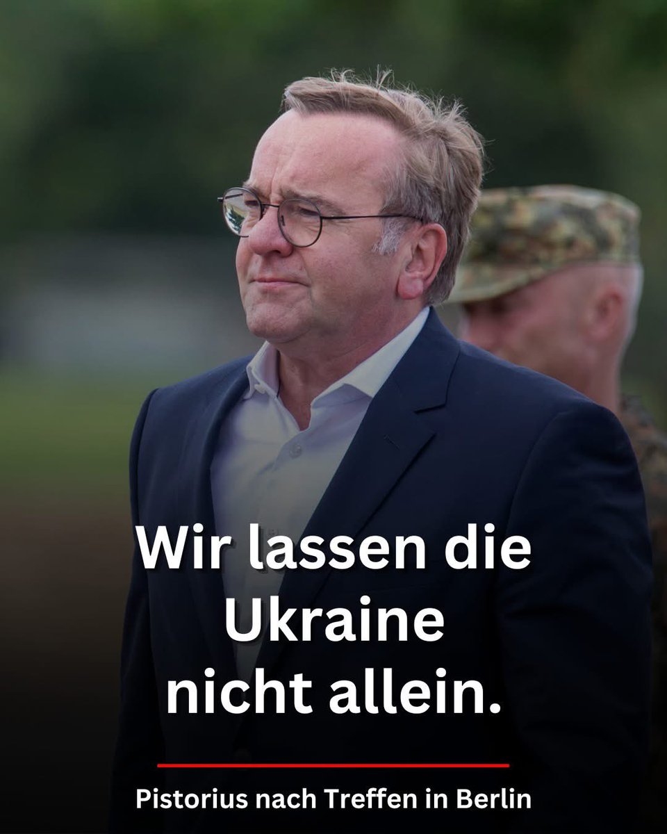 Russischer Angriffskrieg: Nach einem hochrangigen Treffen in Berlin mit Ministern und Vertreter:innen aus Frankreich, Italien, Polen und Großbritannien macht Bundesverteidigungsminister Pistorius klar: Die Ukraine wird nicht allein gelassen und kann weiterhin auf volle