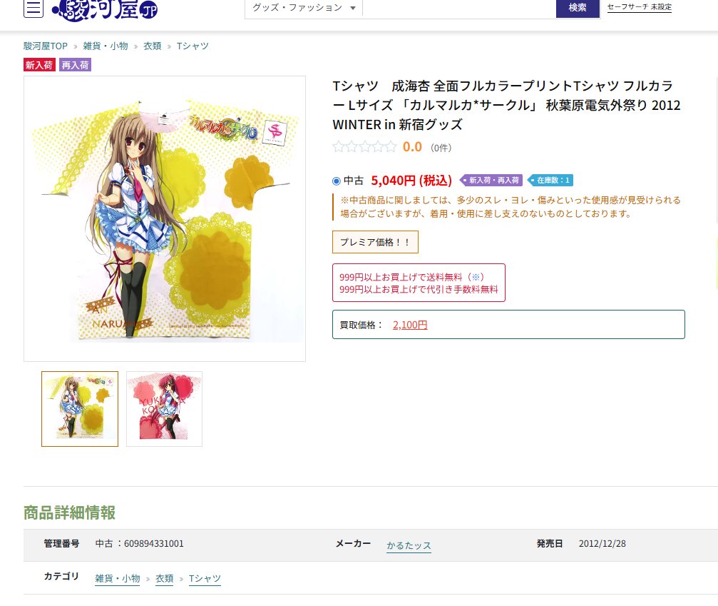 Tシャツ成海杏 全面フルカラープリントTシャツ フルカラー Lサイズ