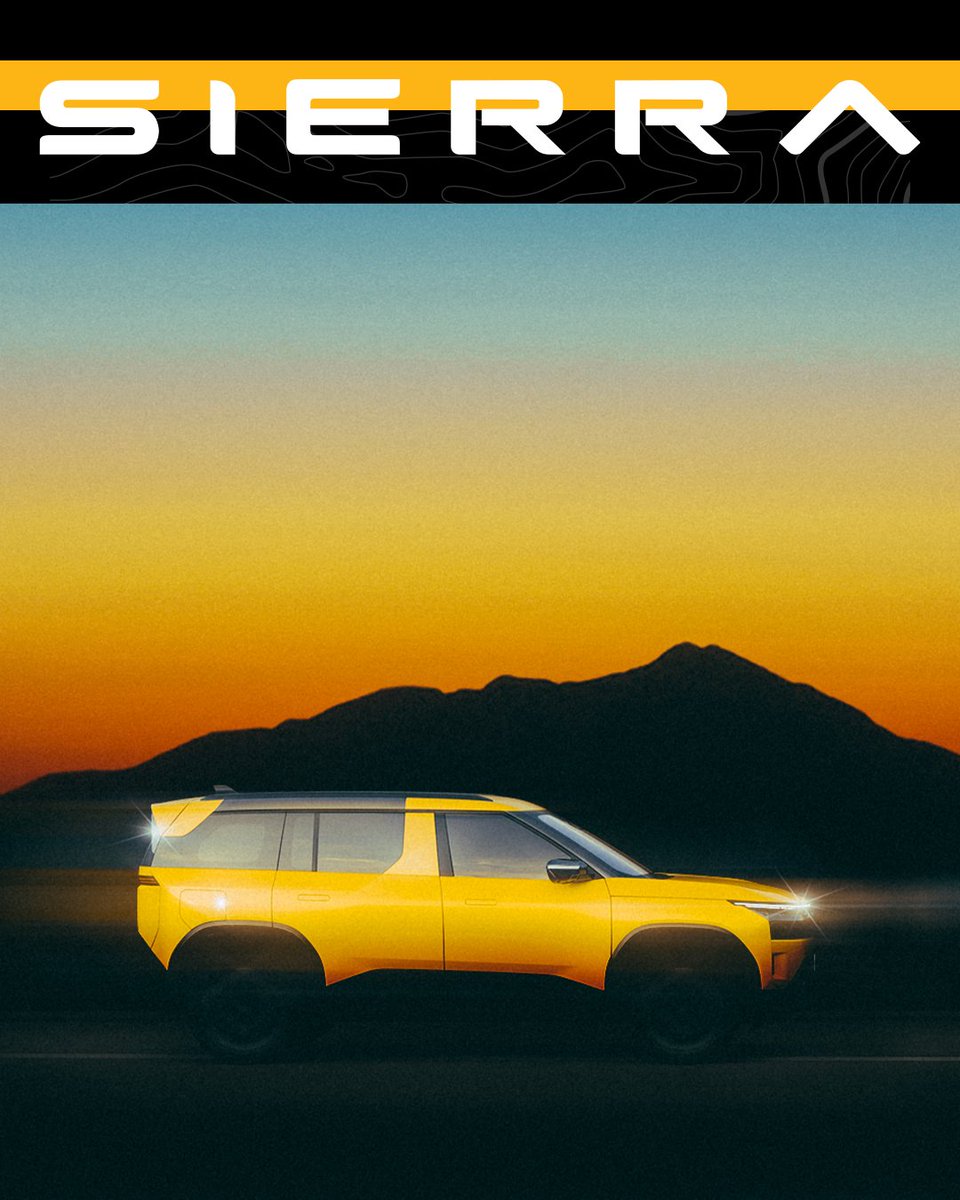 TataMotors_Cars's tweet image. Dear past, we’re almost there. Just a few hours to go. 

Watch the launch live. 
25.11.25 at 12PM. 

Set a reminder now: rebrand.ly/SierraLaunchLi… 

#Sierra #TataSierra #TheLegendReturns