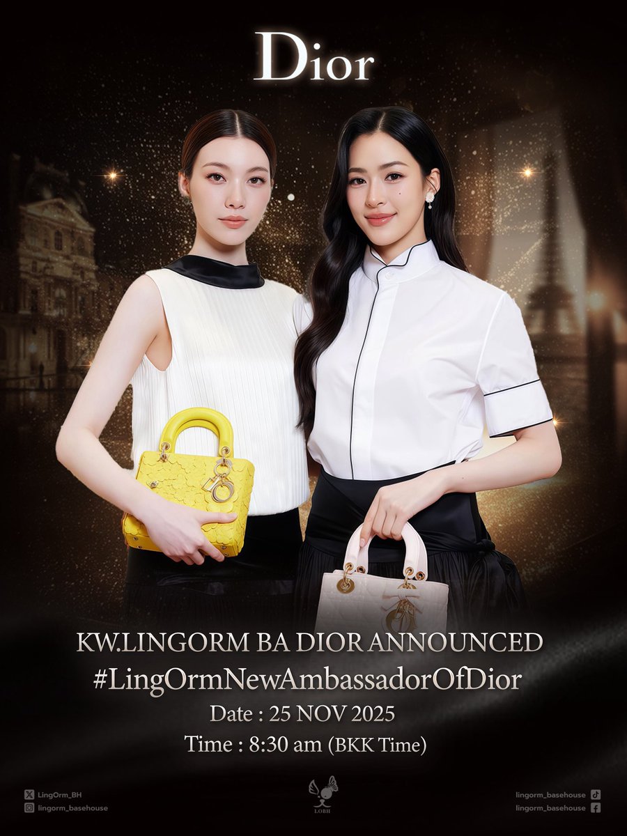 LingOrm_BH's tweet image. 📢 𝐓𝐫𝐞𝐧𝐝𝐢𝐧𝐠 𝐀𝐧𝐧𝐨𝐮𝐧𝐜𝐞𝐦𝐞𝐧𝐭‼️

#หลิงออม #LingOrm

เพื่อเฉลิมฉลองความสำเร็จครั้งประวัติศาสตร์ของ “หลิงออม” ในฐานะ 𝐓𝐡𝐞 𝐍𝐞𝐰 𝐀𝐦𝐛𝐚𝐬𝐬𝐚𝐝𝐨𝐫𝐬 𝐟𝐨𝐫 𝐭𝐡𝐞 𝐇𝐨𝐮𝐬𝐞 𝐨𝐟 𝐃𝐢𝐨𝐫 ขอเชิญชวนเหล่า “เจ้าความรัก”…