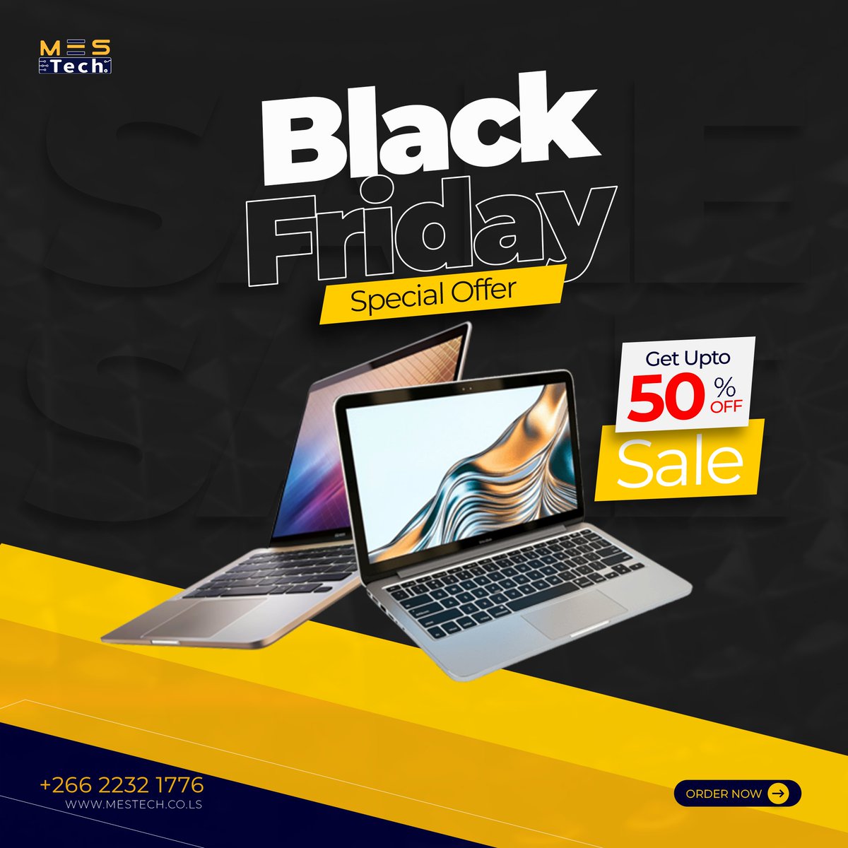MesSolutions's tweet photo. This Black Friday we’re dropping major discounts on Laptops
📷 Lenovo 81WE – Core i3, 10th Gen
Was M 9800 ➝ Now M7,800
📷 Dell G7588 – Core i7, 8th Gen
Was M19,500 ➝ Now M15,000
📷 Dell G3 3579 – Core i7, 8th Gen
Was M17,000 ➝ Now M13,000
#BlackFridayDeals #blackfridaysale https://t.co/IwanEDjiTm