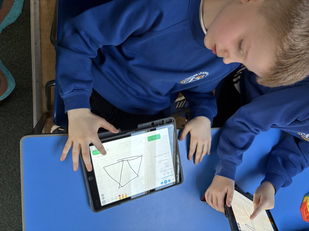 stpetersgala's tweet image. Some of P4 are using Magma Maths to show their understanding of 3D objects. We are counting faces, edges and vertices. @MagmaMath @SBCNumeracy