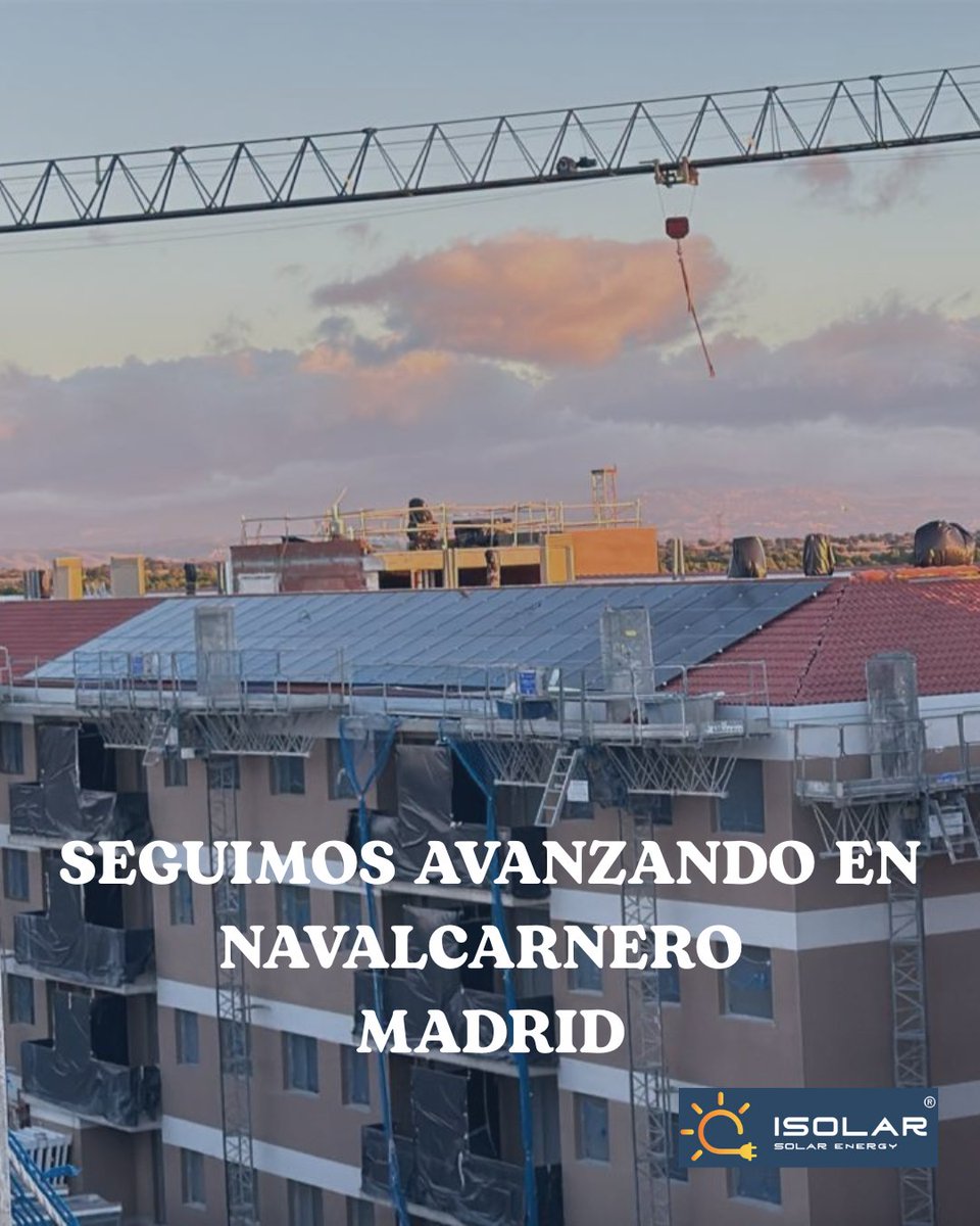 Avanzamos en la instalación de 165 kW en Navalcarnero (Madrid) para Grupo San José.

Muy pronto enseñaremos el resultado final.
#iSolar #EnergiaSolar #Autoconsumo #GrupoSanJose