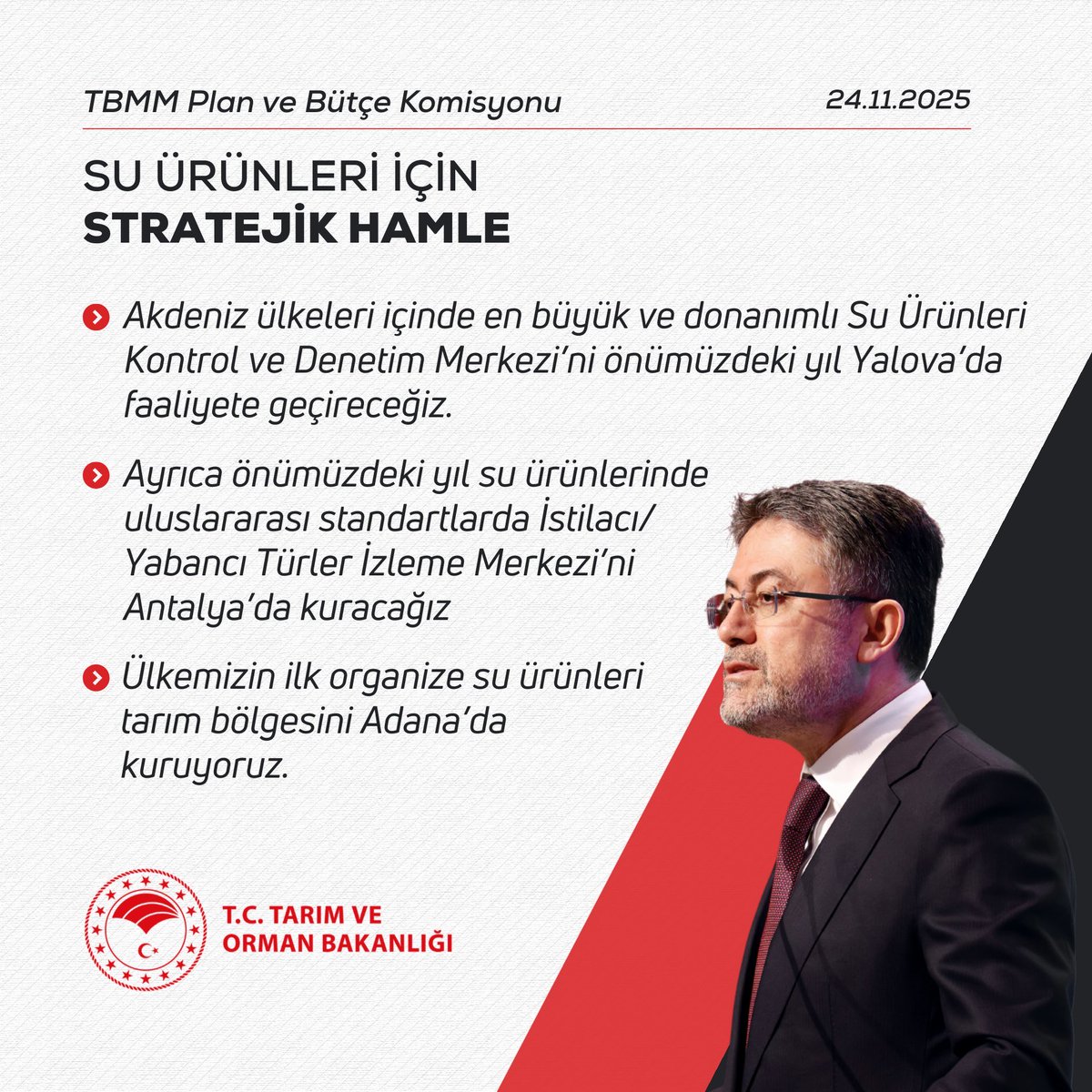 O zaman sayın bakanım, güzel bir Su Ürünleri Mühendisi ataması da bekleriz 😊 <a href="/ibrahimyumakli/">İbrahim Yumaklı</a> <a href="/TCTarim/">T.C. Tarım ve Orman Bakanlığı</a>